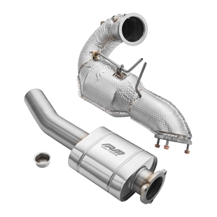 RM Motors Downpipe Set Audi Q5 3.0 TDI +Heat Shield EURO 6 + Silencer